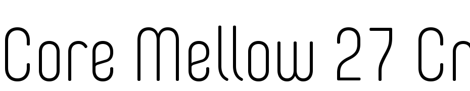 Core Mellow 27 Cn Extra Light Font Download Free